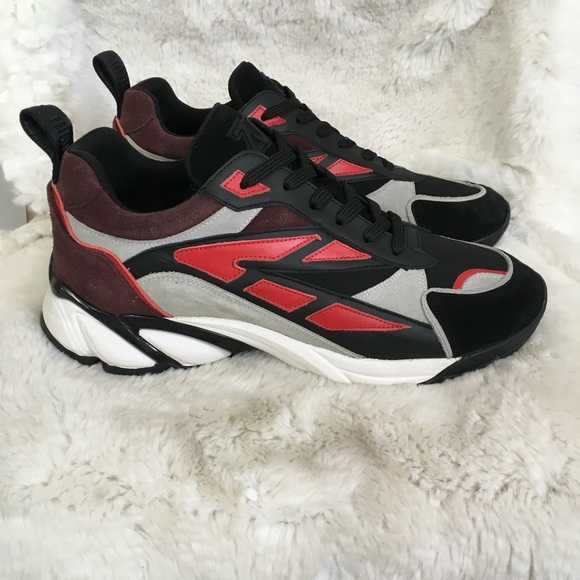 NEW Zadig & Voltaire Multicolor Colorblock Suede Leather Sneakers 40 US 7 - Picture 7 of 14